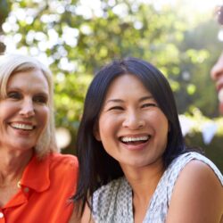 Mature Female Friends Socializing Together